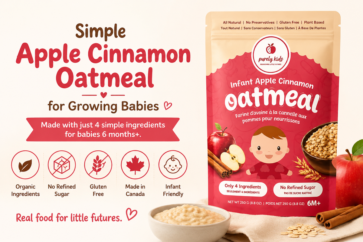 Purely Kids Apple Cinnamon Infant Oatmeal