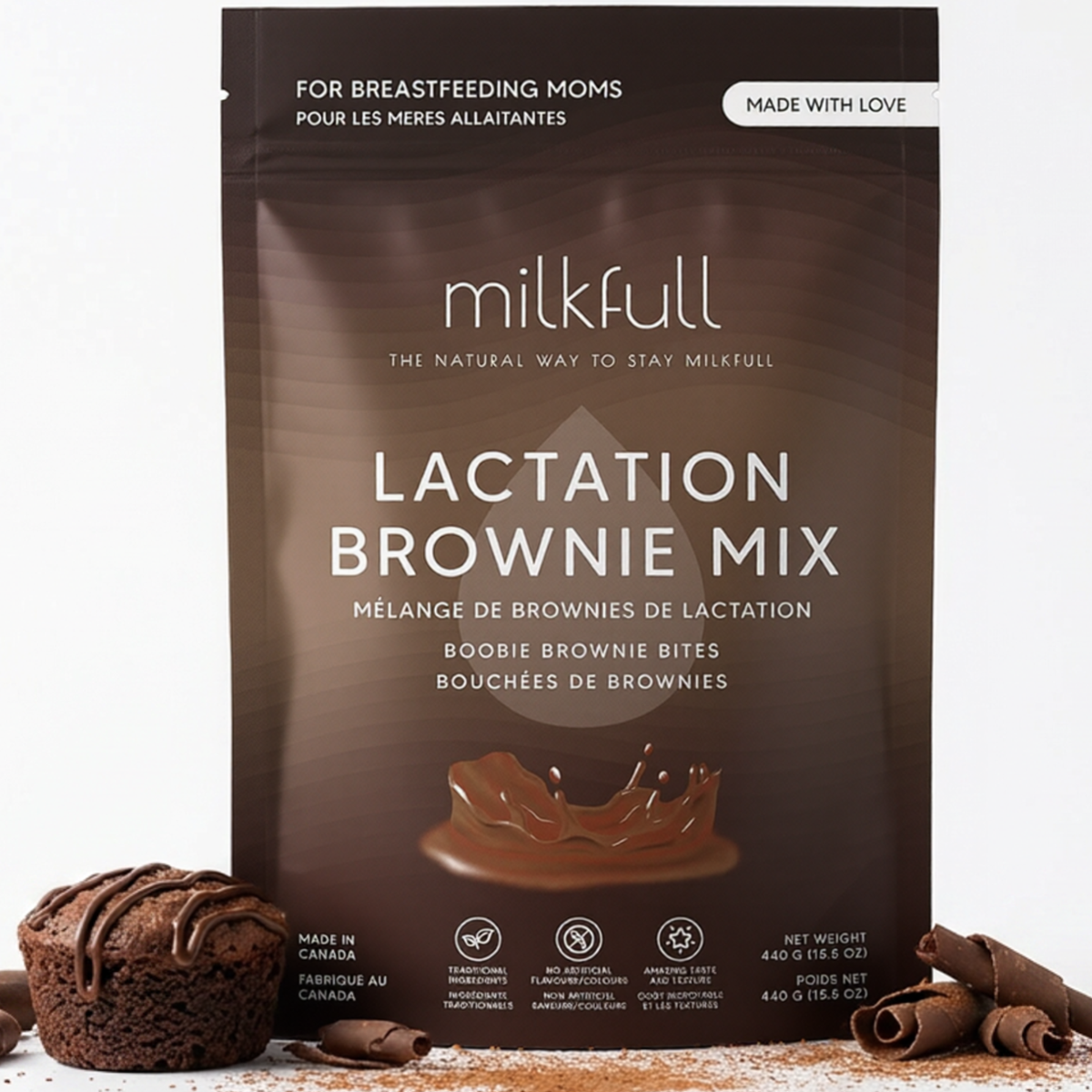 Milkfull™ Organic Brownie Mix for Breastfeeding Moms