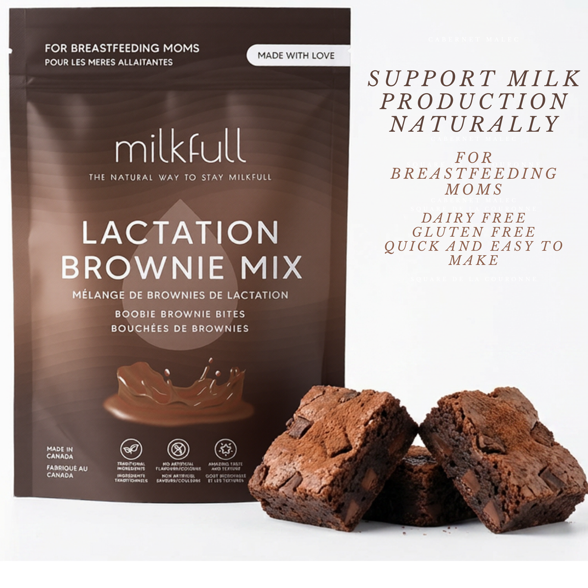 Milkfull™ Organic Brownie Mix for Breastfeeding Moms