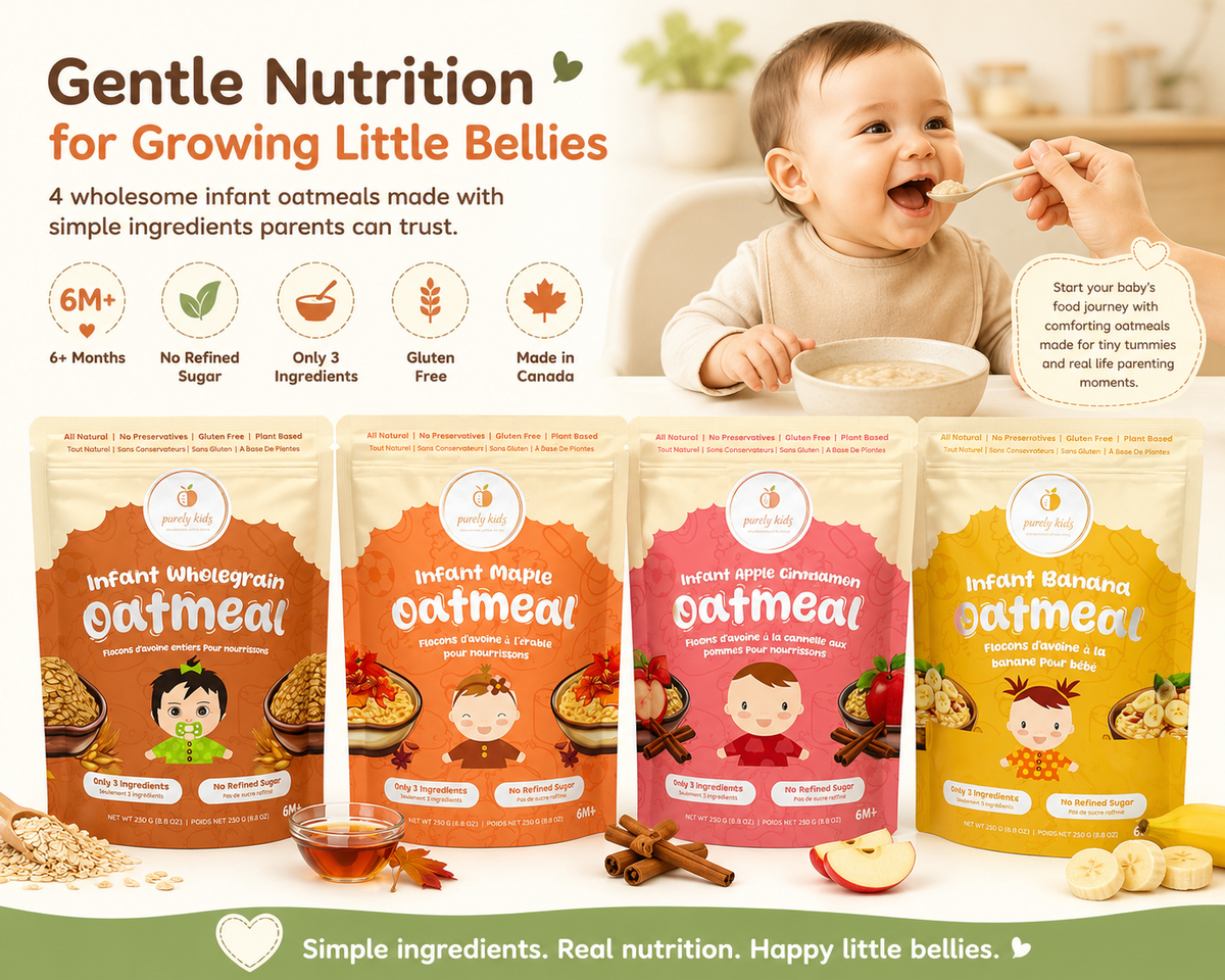 Purely Kids Organic Infant Oatmeal Combo Pack (6–12 Months)