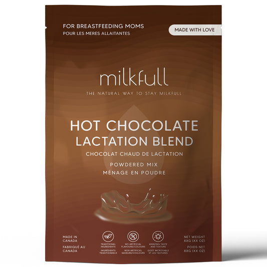 Milkfull™ Nourishing Hot Chocolate – Organic, Gluten-Free, Dairy-Free Superfood Blend for Breastfeeding Moms
