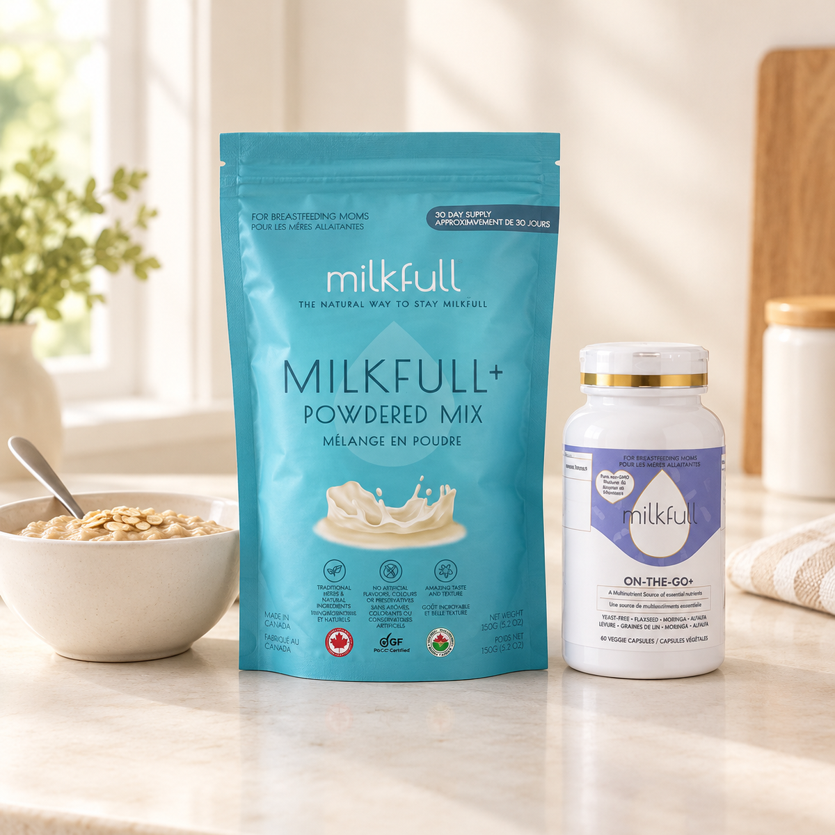 Milkfull Starter Bundle – Milkfull+ Powder & On-the-Go+ Capsules