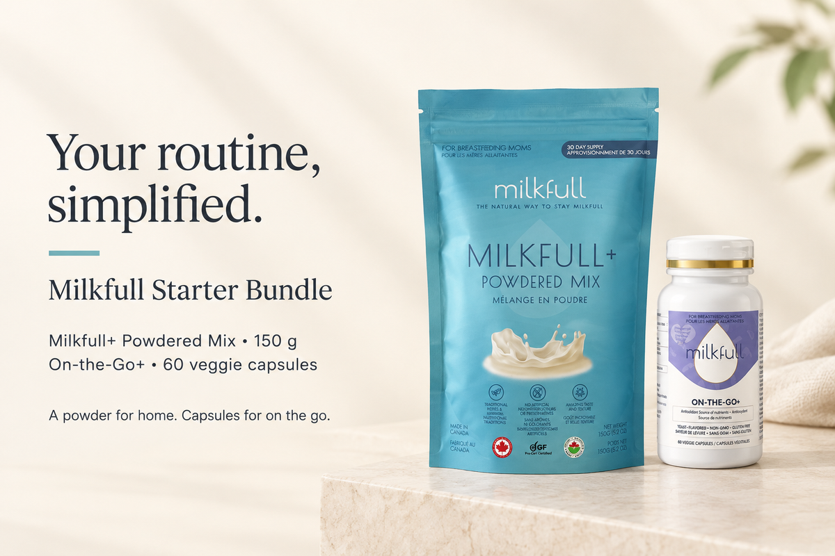 Milkfull Starter Bundle – Milkfull+ Powder & On-the-Go+ Capsules