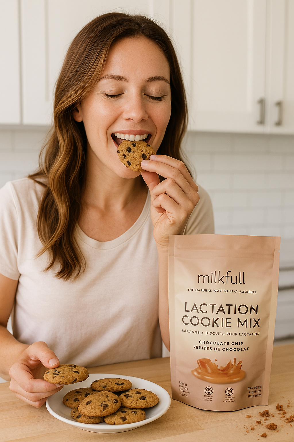 Milkfull™ Organic Lactation Chocolate Chip Cookie Mix Nourishing, Delicious Support for Breastfeeding Moms