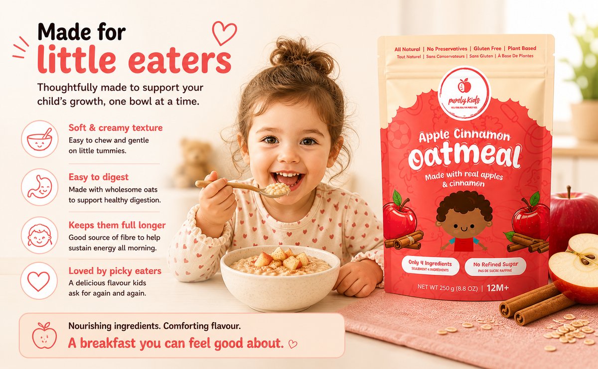 Purely Kids Apple Cinnamon Kids Oatmeal