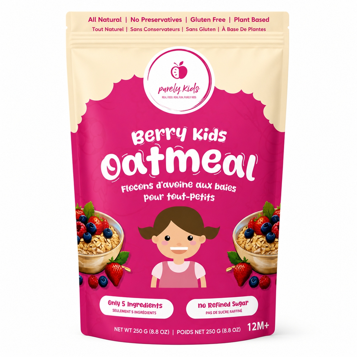 Purely Kids Organic Berry Kids Oatmeal