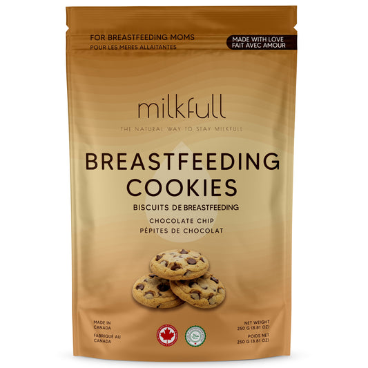 Milkfull™ Organic Lactation Chocolate Chip Cookies – Dairy-Free, Clean Ingredients, Supports Breastfeeding & Milk Supply